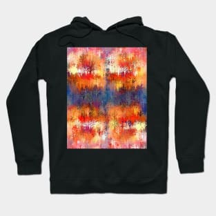 Orange and blue whimsical trees... Hoodie